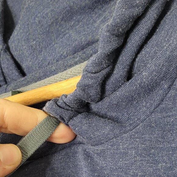 Roots Active Women's Blue Votton Blend Long Sleeve Pockets Hooded Sweatshirt S - Picture 7 of 11